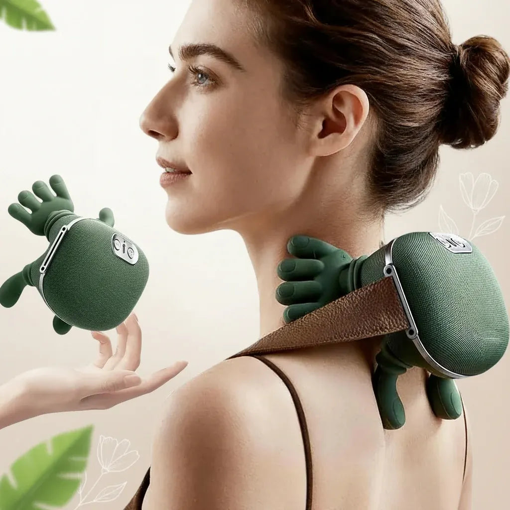 Portable Electric Neck & Shoulder Massager for Deep Tissue Relief