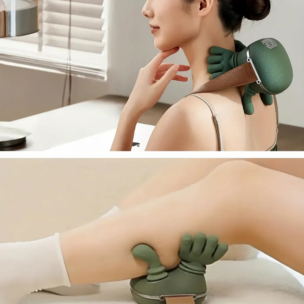 Portable Electric Neck & Shoulder Massager for Deep Tissue Relief
