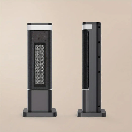 Portable Electric Space Heater with Remote-Controlled Warm Air Blower
