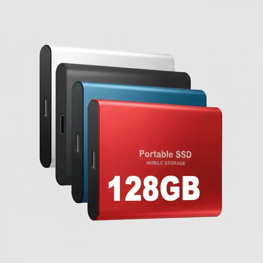 Portable External SSD Drive - Plug & Play USB Storage