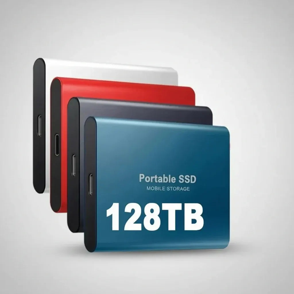 Portable External SSD High-Speed USB Storage Drive 128TB Capacity