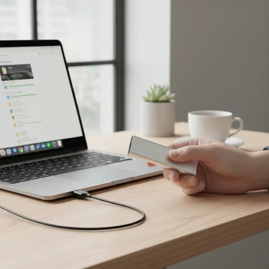 Portable External SSD - Plug and Play High-Speed USB Hard Drive