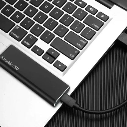 Portable External SSD - Plug and Play High-Speed USB Hard Drive