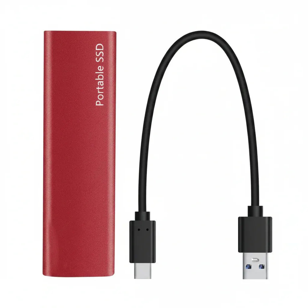 Portable External SSD - Plug and Play High-Speed USB Hard Drive