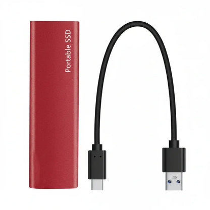 Portable External SSD - Plug and Play High-Speed USB Hard Drive