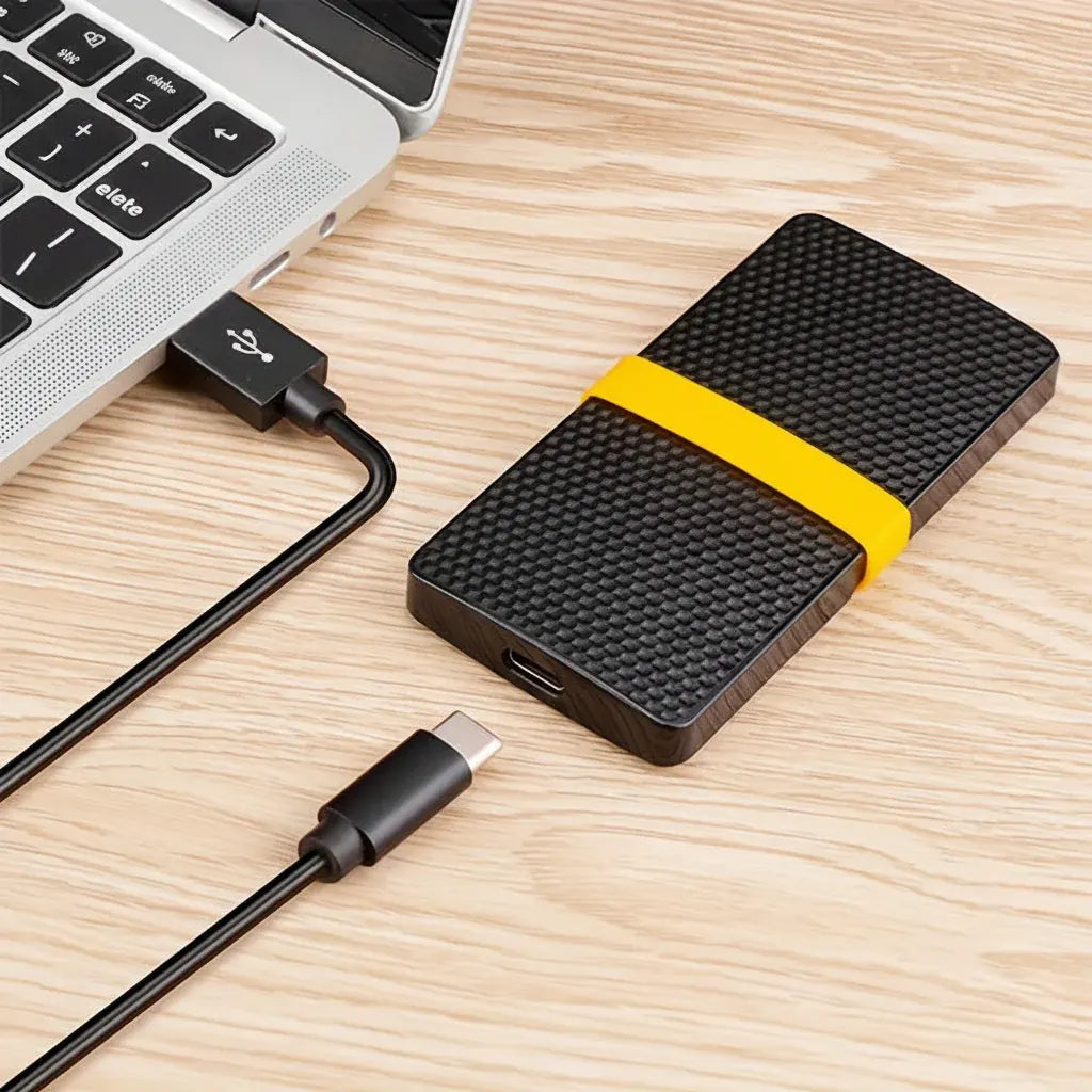 Portable External SSD USB-C Storage Drive for Tablets and Laptops