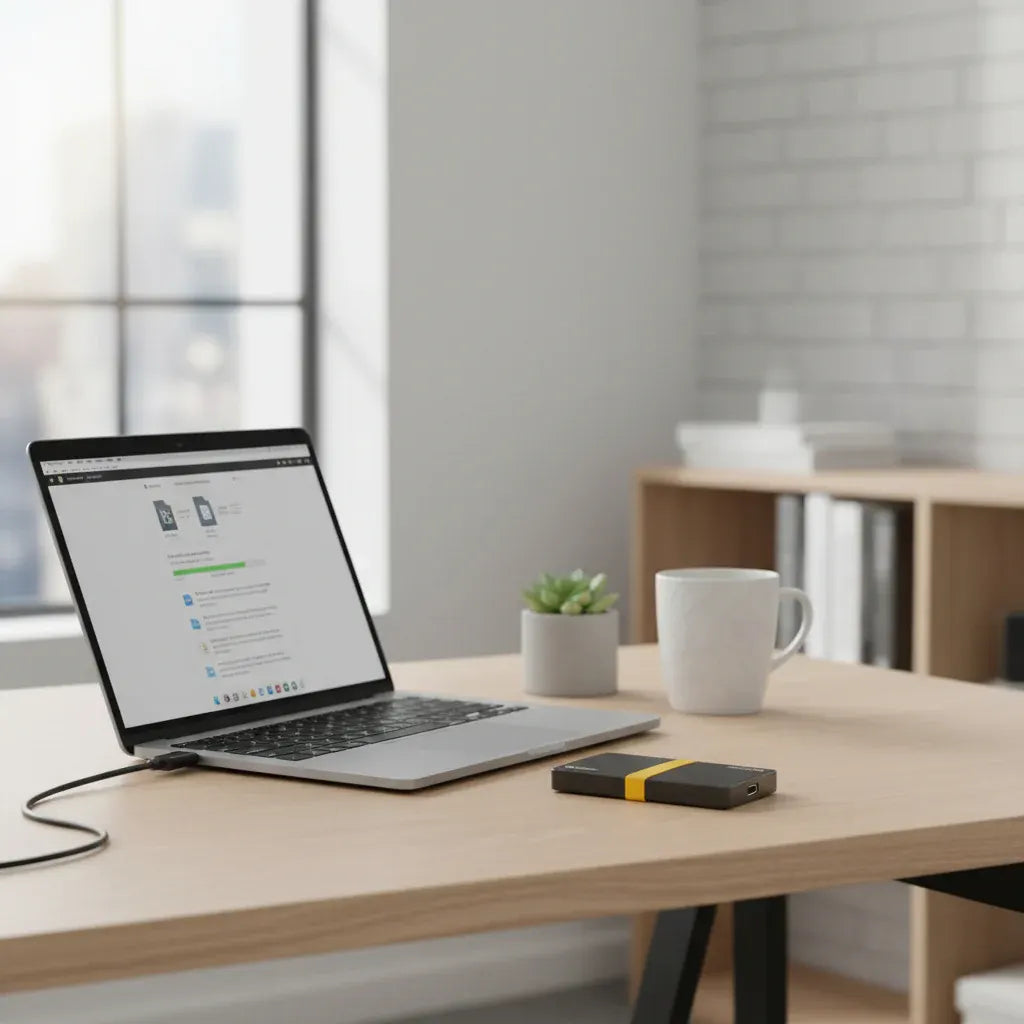 Portable External SSD USB-C Storage Drive for Tablets and Laptops