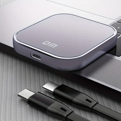 Portable External SSD with Magnetic USB Power Bank Charging Function