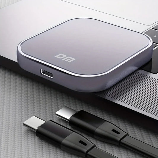 Portable External SSD with Magnetic USB Power Bank Charging Function