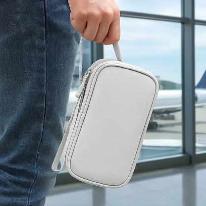 Portable Fabric Travel Case for Electronics Storage & Organization