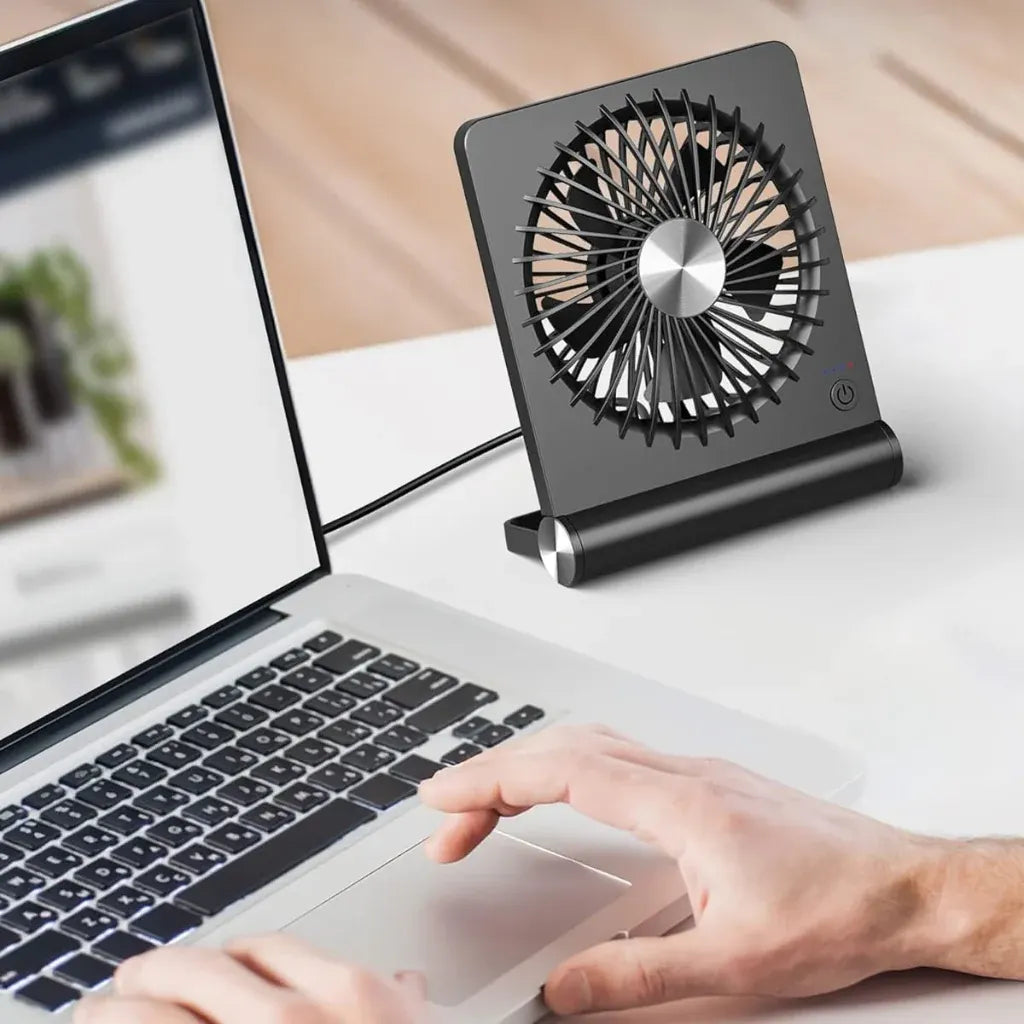 Portable Foldable USB Desktop Clip Fan with Compact Cooling Design