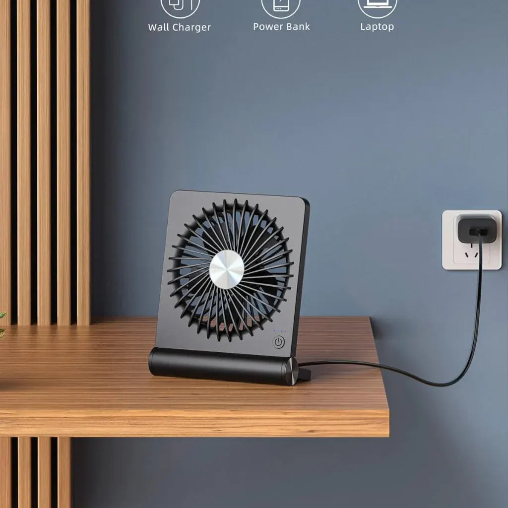 Portable Foldable USB Desktop Clip Fan with Compact Cooling Design