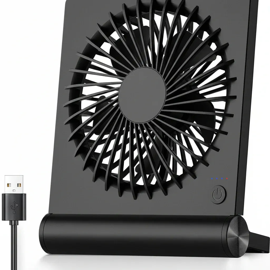Portable Foldable USB Desktop Clip Fan with Compact Cooling Design