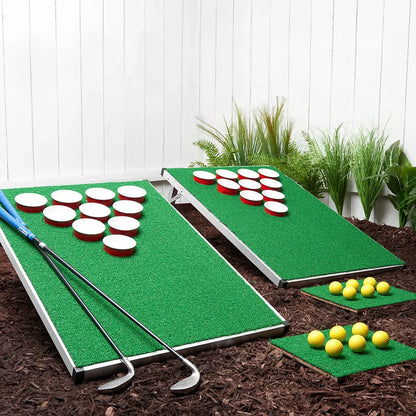 Portable Folding Cornhole Toss Set for Backyard Golf-Style Lawn Games