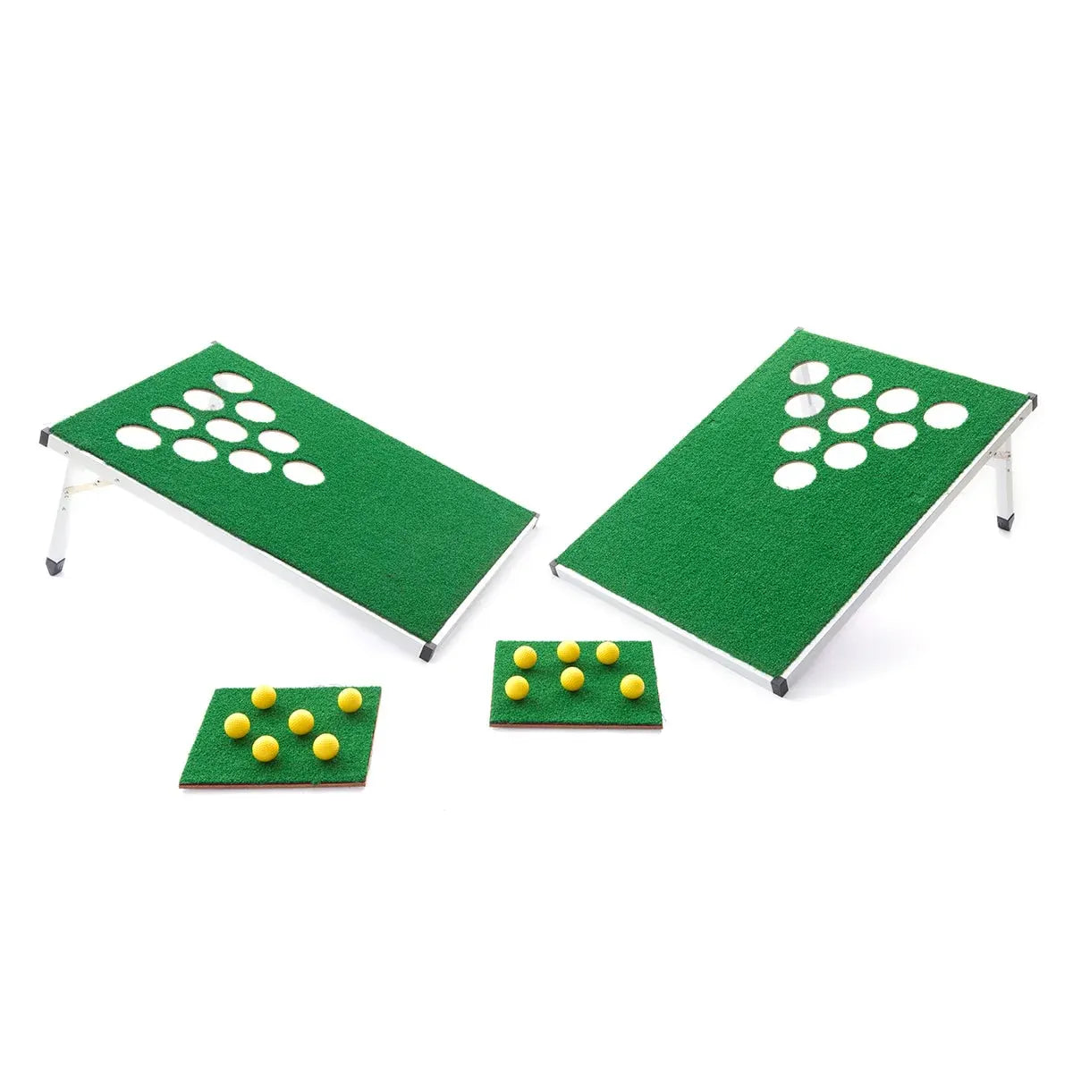 Portable Folding Cornhole Toss Set for Backyard Golf-Style Lawn Games