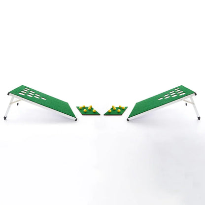 Portable Folding Cornhole Toss Set for Backyard Golf-Style Lawn Games