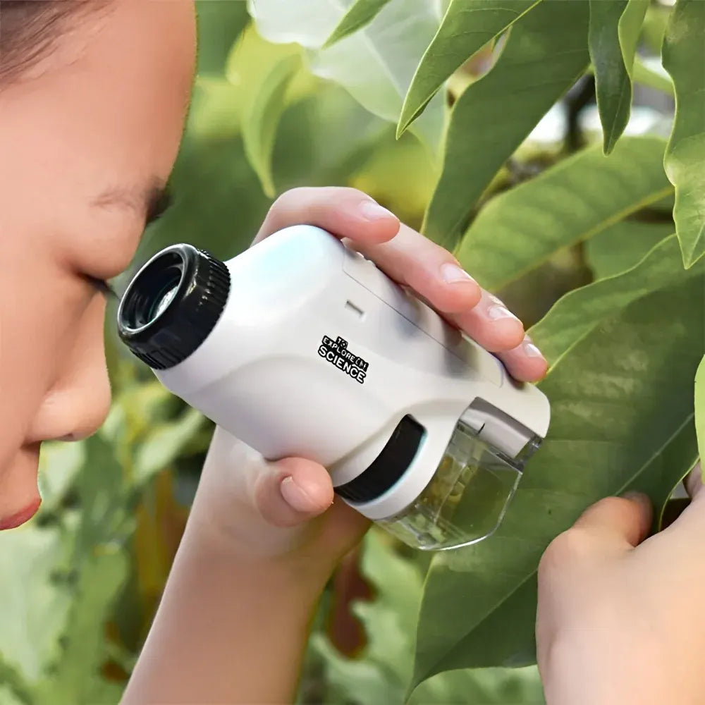 Portable Handheld Pocket Microscope for Kids with App Compatibility