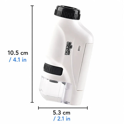Portable Handheld Pocket Microscope for Kids with App Compatibility