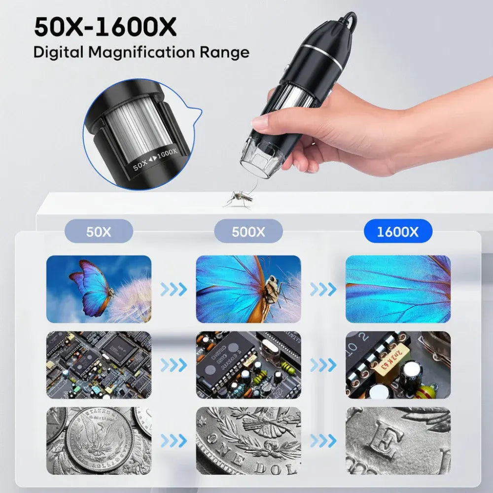 Portable Handheld USB Digital Microscope HD Magnifier for Phones
