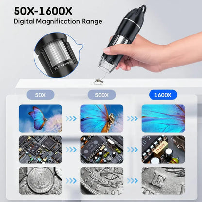 Portable Handheld USB Digital Microscope HD Magnifier for Phones