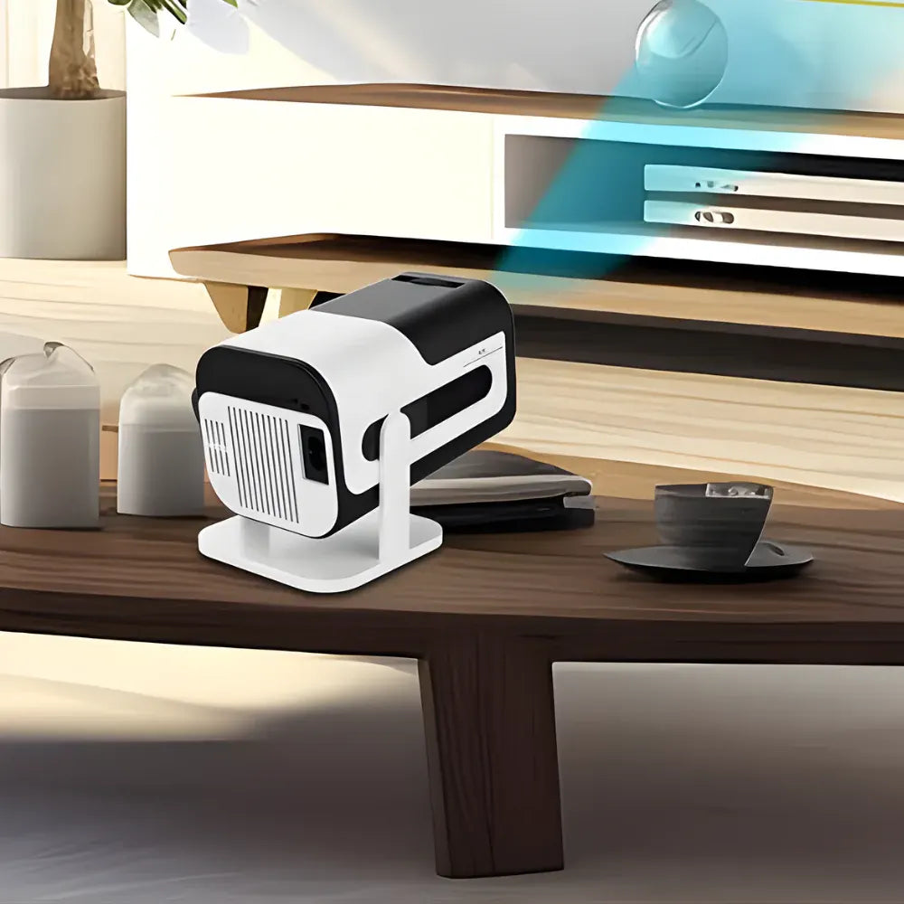 Portable HD Mini Projector with WiFi and Bluetooth Connectivity