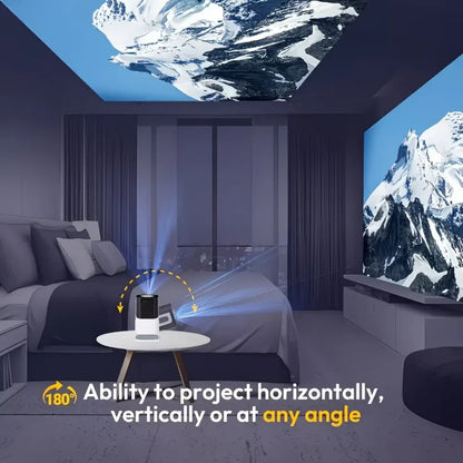 Portable HD Mini Projector with WiFi and Bluetooth Connectivity