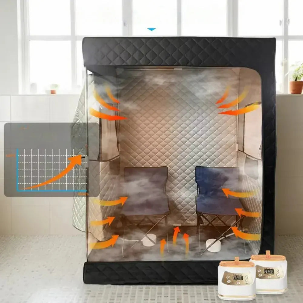 Portable Home Steam Sauna Tent with Adjustable Temperature Chair