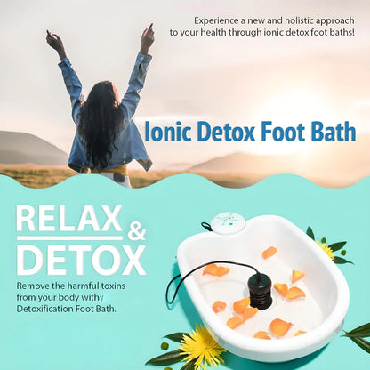 Portable Ionic Foot Detox Spa Basin Unit for Home Use