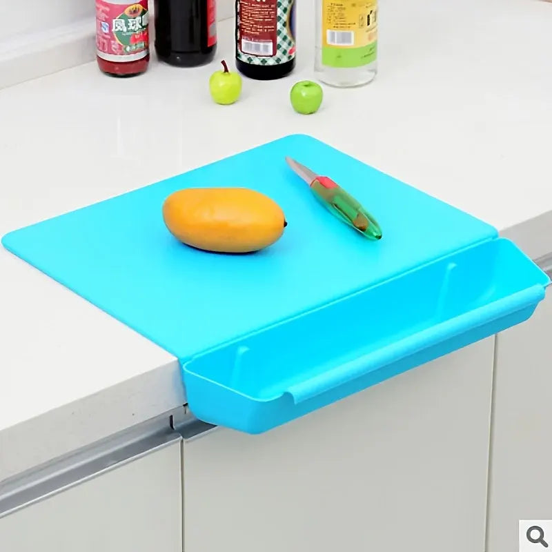 Portable Kitchen Cutting Board 2-in-1 with Built-In Storage Box & Food Container