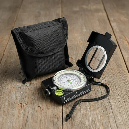 Portable Lensatic Compass for Outdoor Hiking Navigation