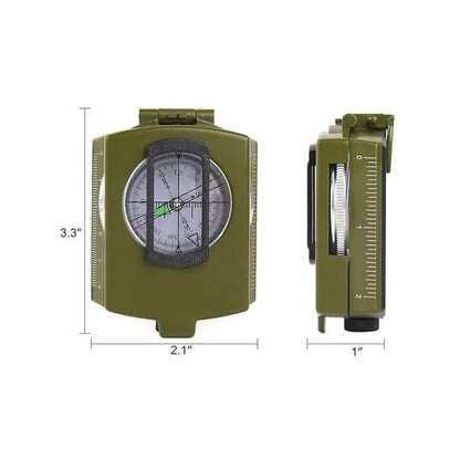 Portable Lensatic Compass for Outdoor Hiking Navigation
