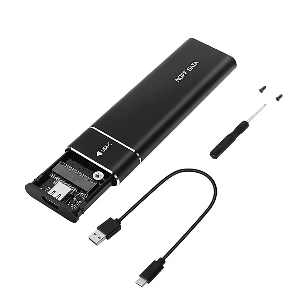 Portable M.2 SSD Enclosure with USB 3.1 External Case