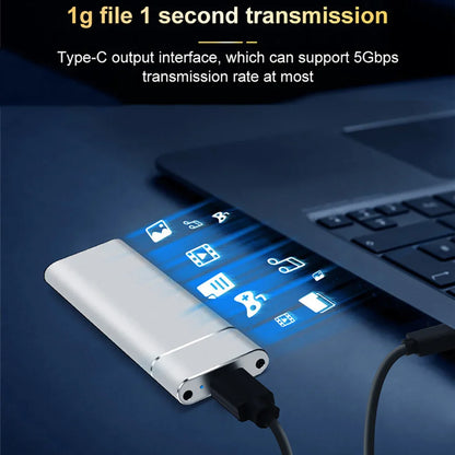 Portable M.2 SSD Enclosure with USB 3.1 External Case