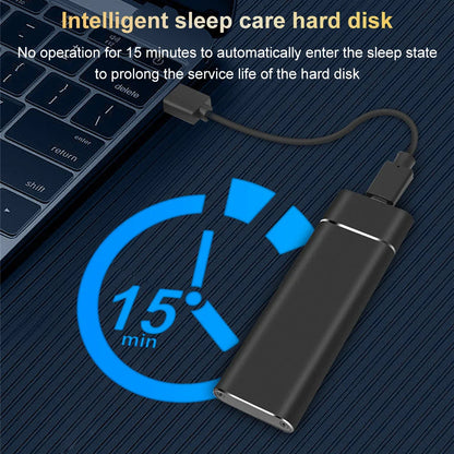 Portable M.2 SSD Enclosure with USB 3.1 External Case