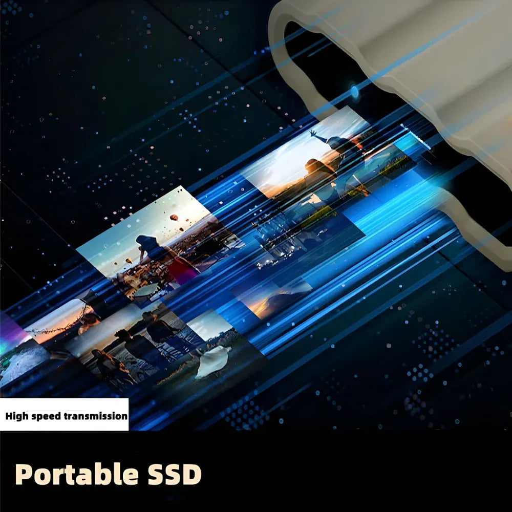 Portable Metal Enclosure External SSD Storage Drive