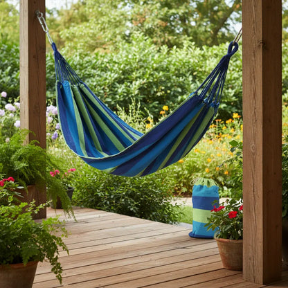 Portable Outdoor Camping Hammock with Tree Straps