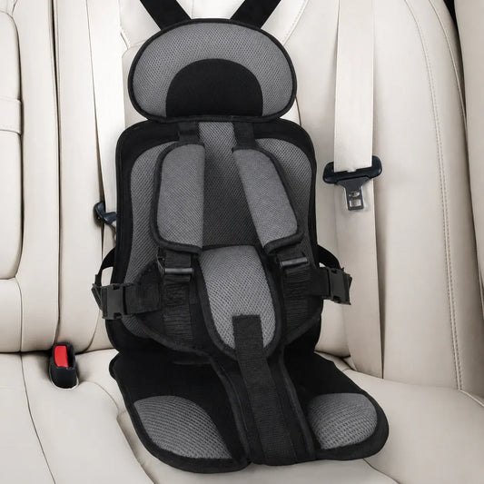 Portable Padded Travel Car Seat with 5-Point Safety Harness
