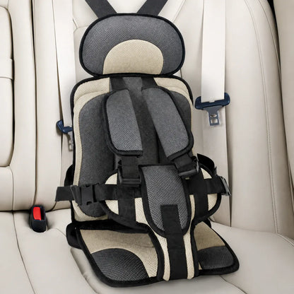 Portable Padded Travel Car Seat with 5-Point Safety Harness