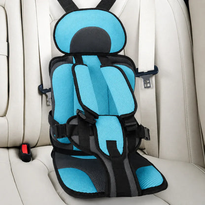 Portable Padded Travel Car Seat with 5-Point Safety Harness