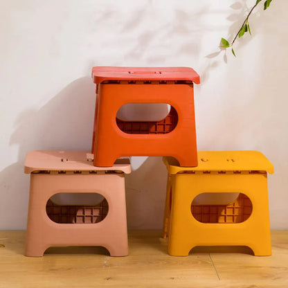 Portable Plastic Folding Step Stool for Home Use