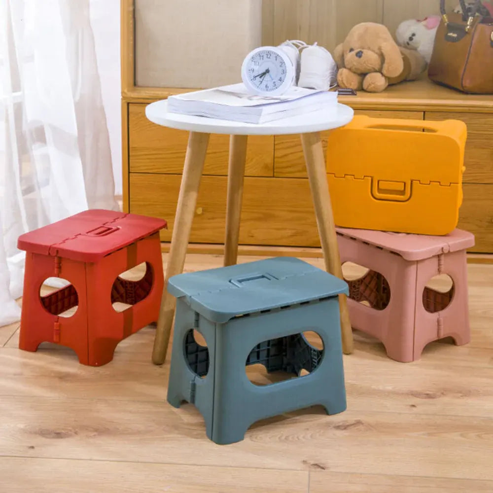 Portable Plastic Folding Step Stool for Home Use