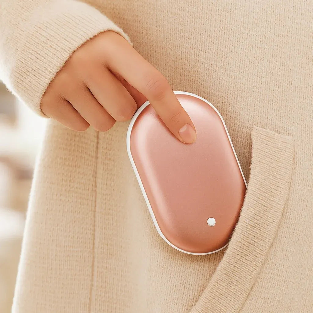 Portable Rechargeable Electric Hand Warmer & Power Bank