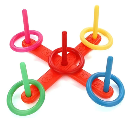 Portable Ring Toss Set for Outdoor Family Party Fun