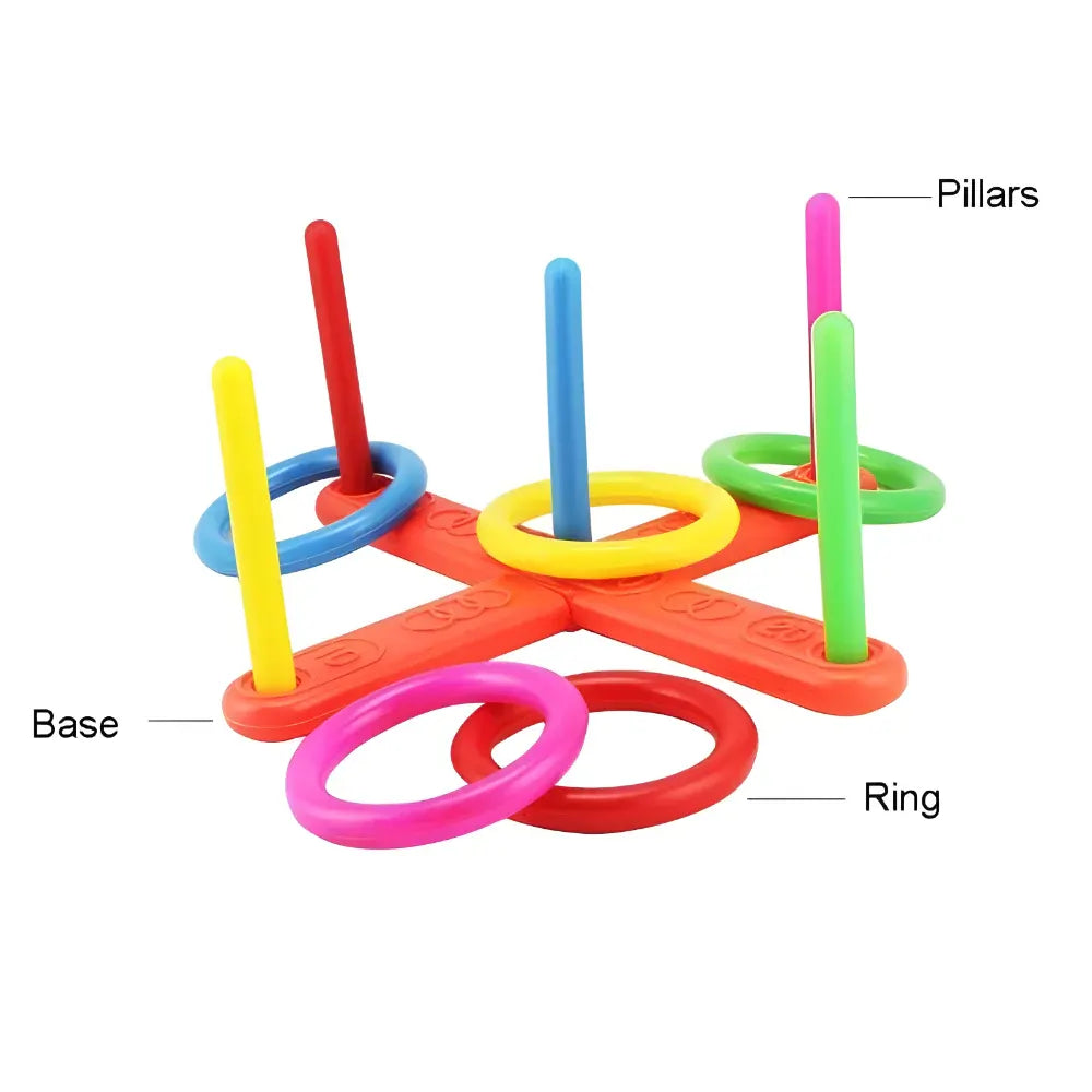 Portable Ring Toss Set for Outdoor Family Party Fun