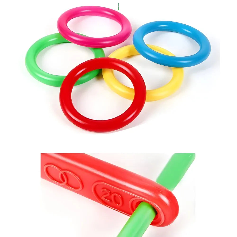 Portable Ring Toss Set for Outdoor Family Party Fun