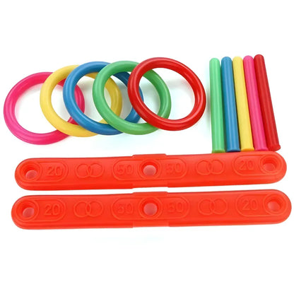 Portable Ring Toss Set for Outdoor Family Party Fun