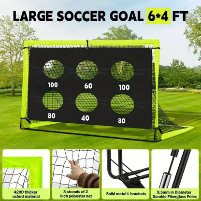 Portable Soccer Training Goal Net for Accurate Shooting Practice