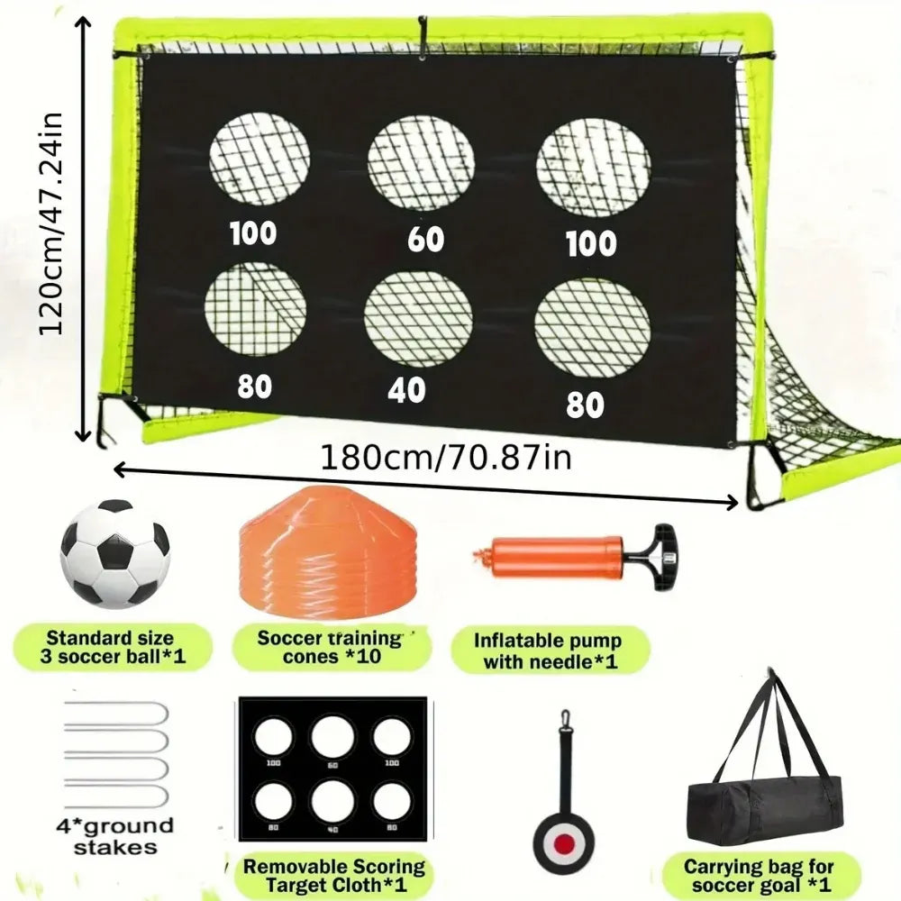 Portable Soccer Training Goal Net for Accurate Shooting Practice