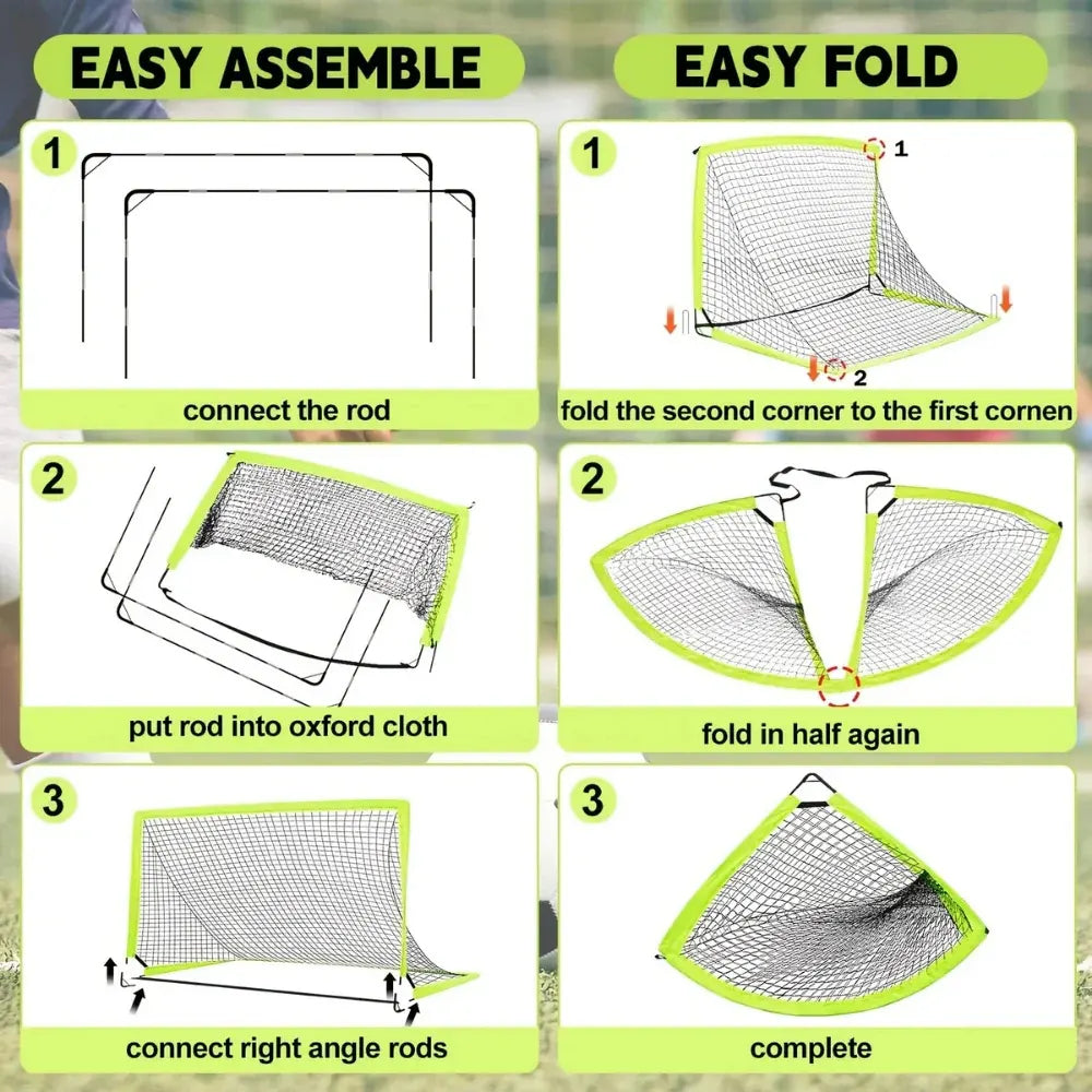 Portable Soccer Training Goal Net for Accurate Shooting Practice