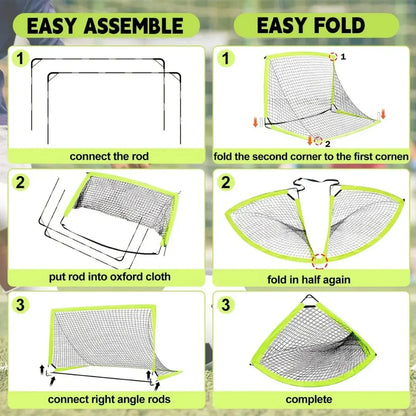 Portable Soccer Training Goal Net for Accurate Shooting Practice